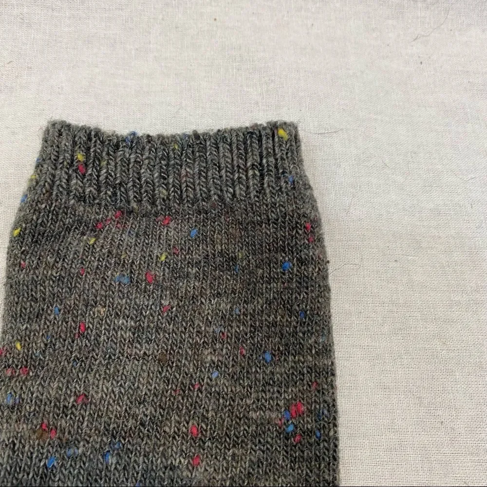 Vintage Grey/Brown Speckled Over The Knee‎ Socks One Size